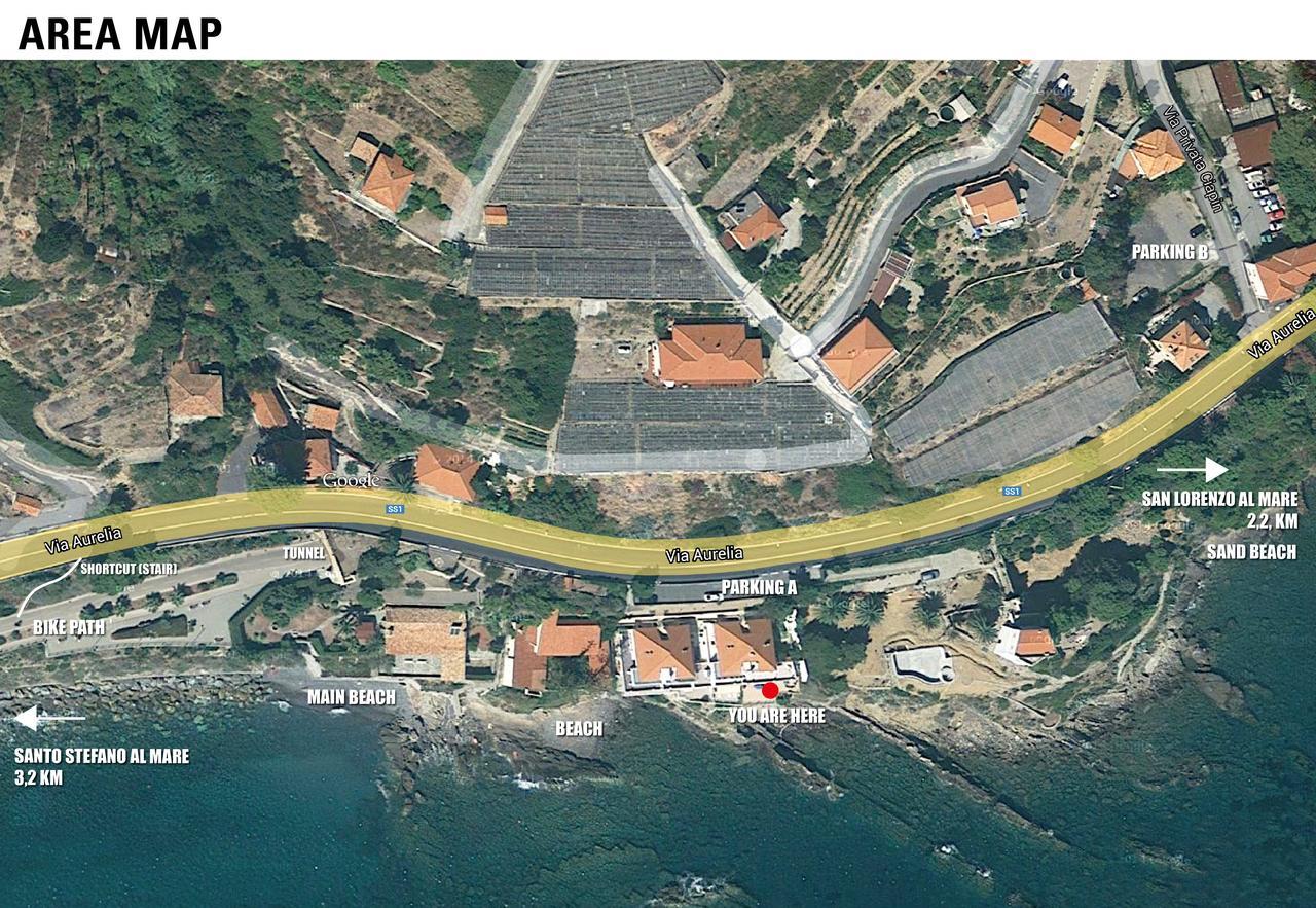 Seaside Holiday Apartment - Unique Location Cipressa Экстерьер фото